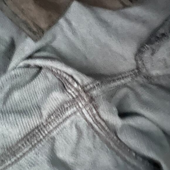 American Eagle Paper Bag Barrel Jeans Women's 8 Gray Stretch High Rise Corduroy - Picture 8 of 12